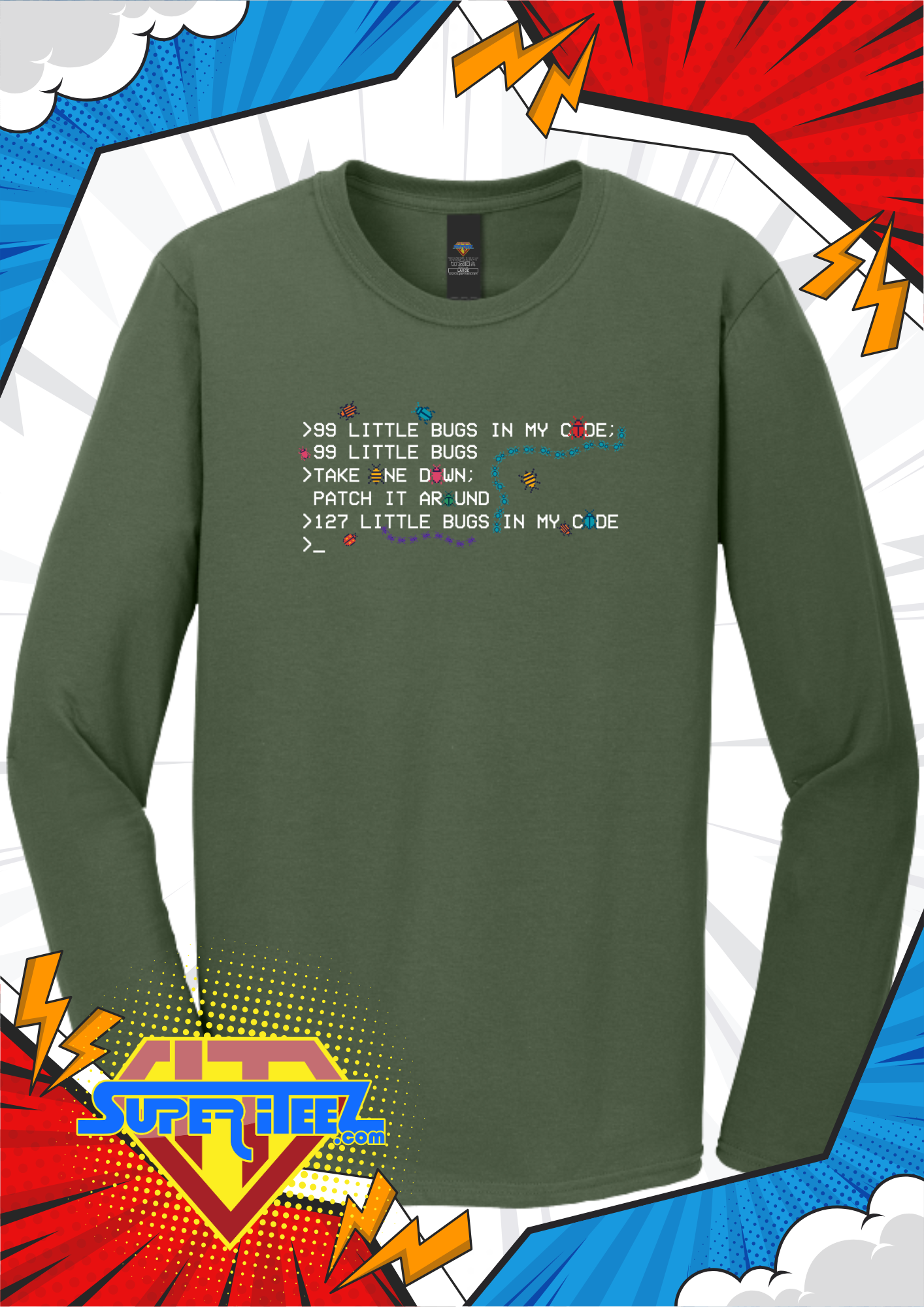 “99 Little Bugs in My Code” – The Debugging Anthem Tee