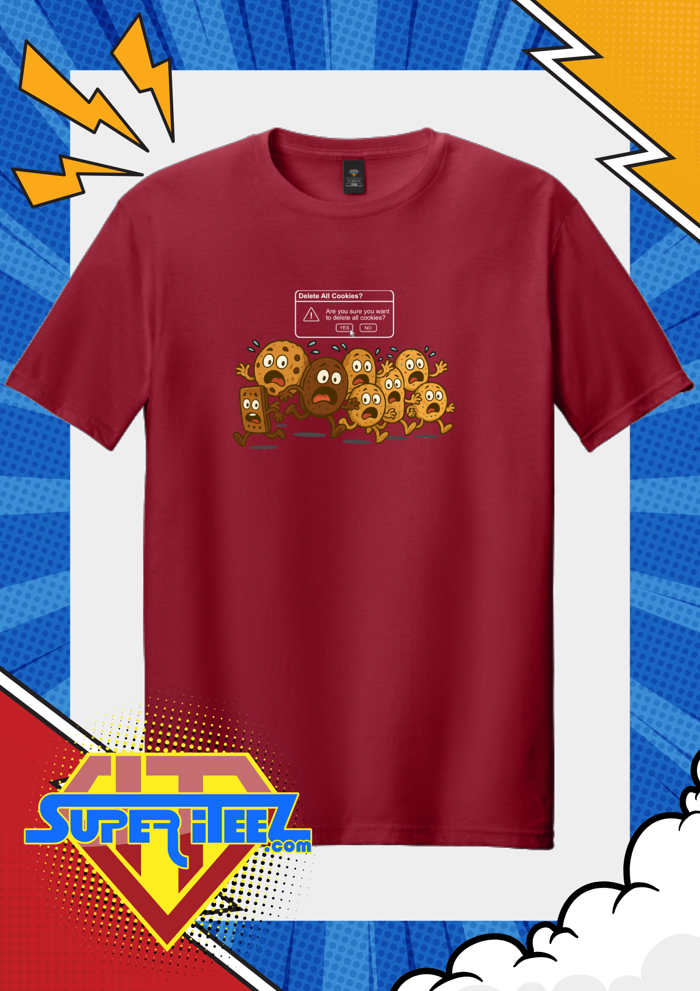 “Delete Cookies?” – The Sweetest Popup Message Tee