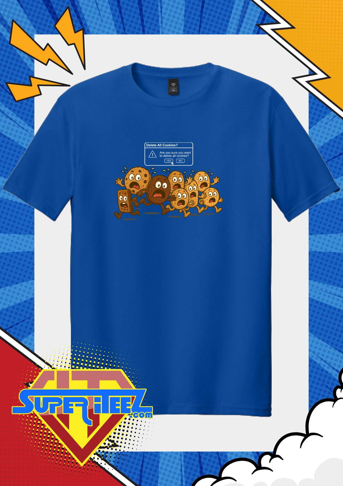 “Delete Cookies?” – The Sweetest Popup Message Tee