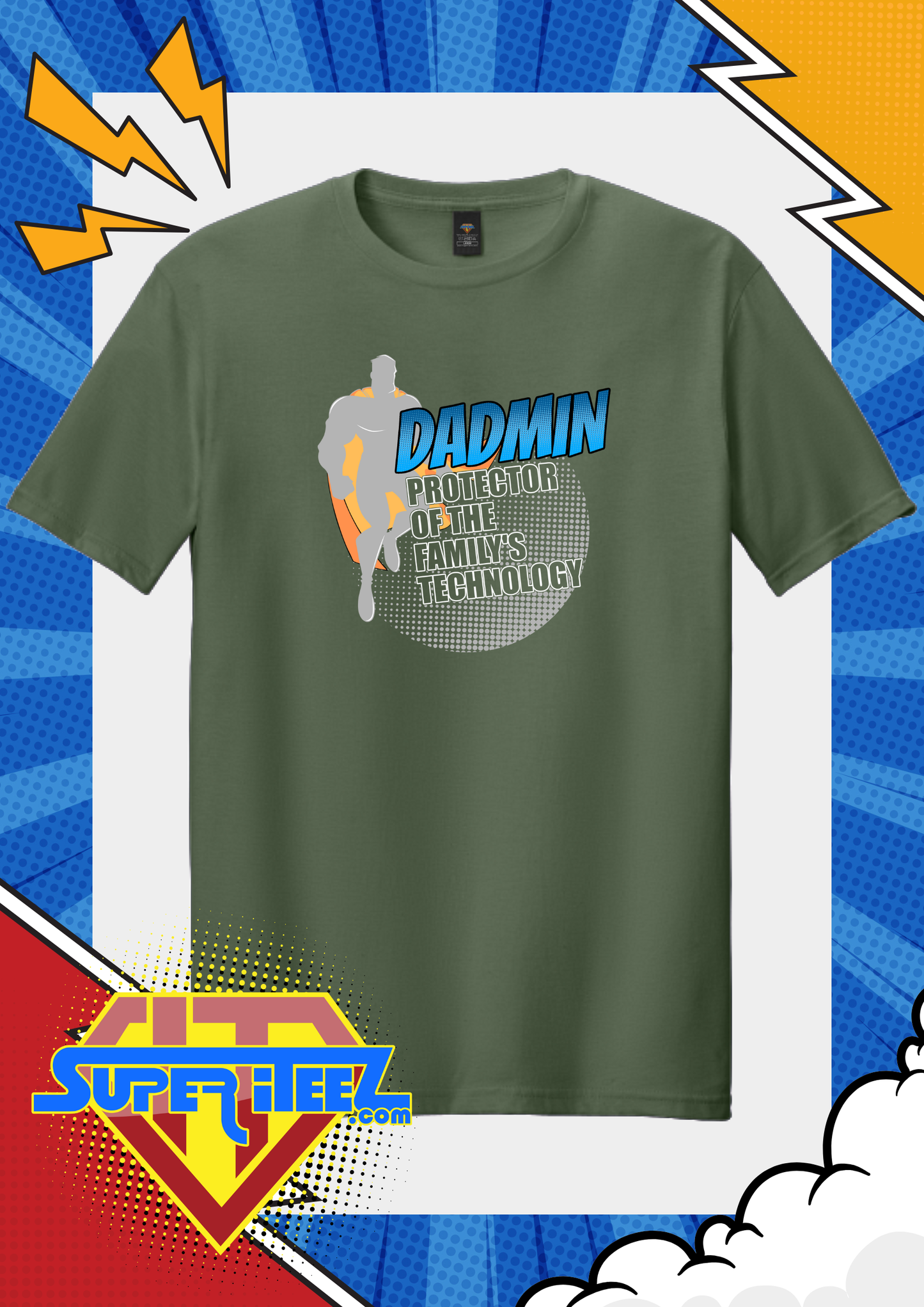 “DADMIN – Protector of the Family’s Technology” Tee