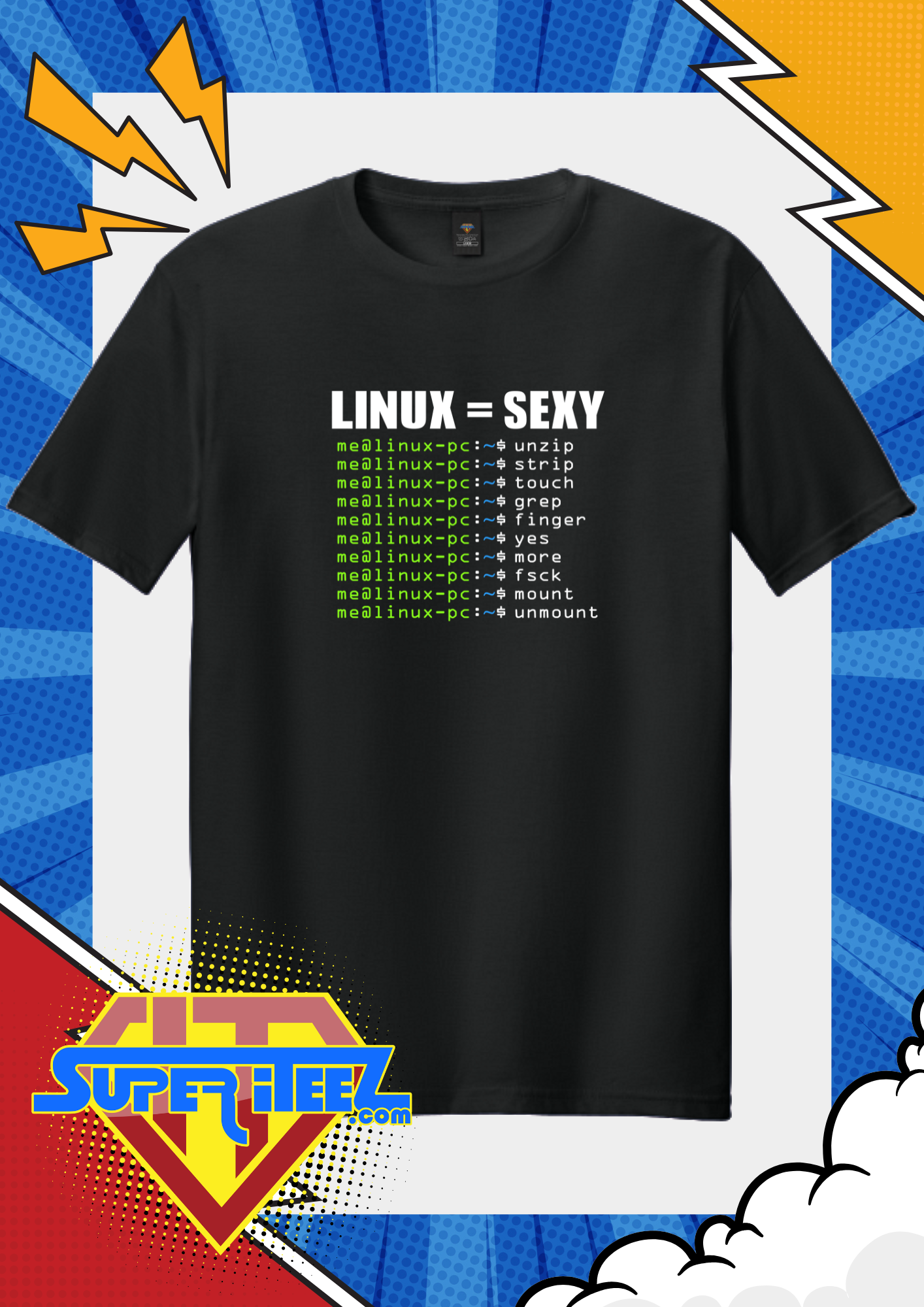 “LINUX = SEXY” – The Command Line Gets Hot Tee