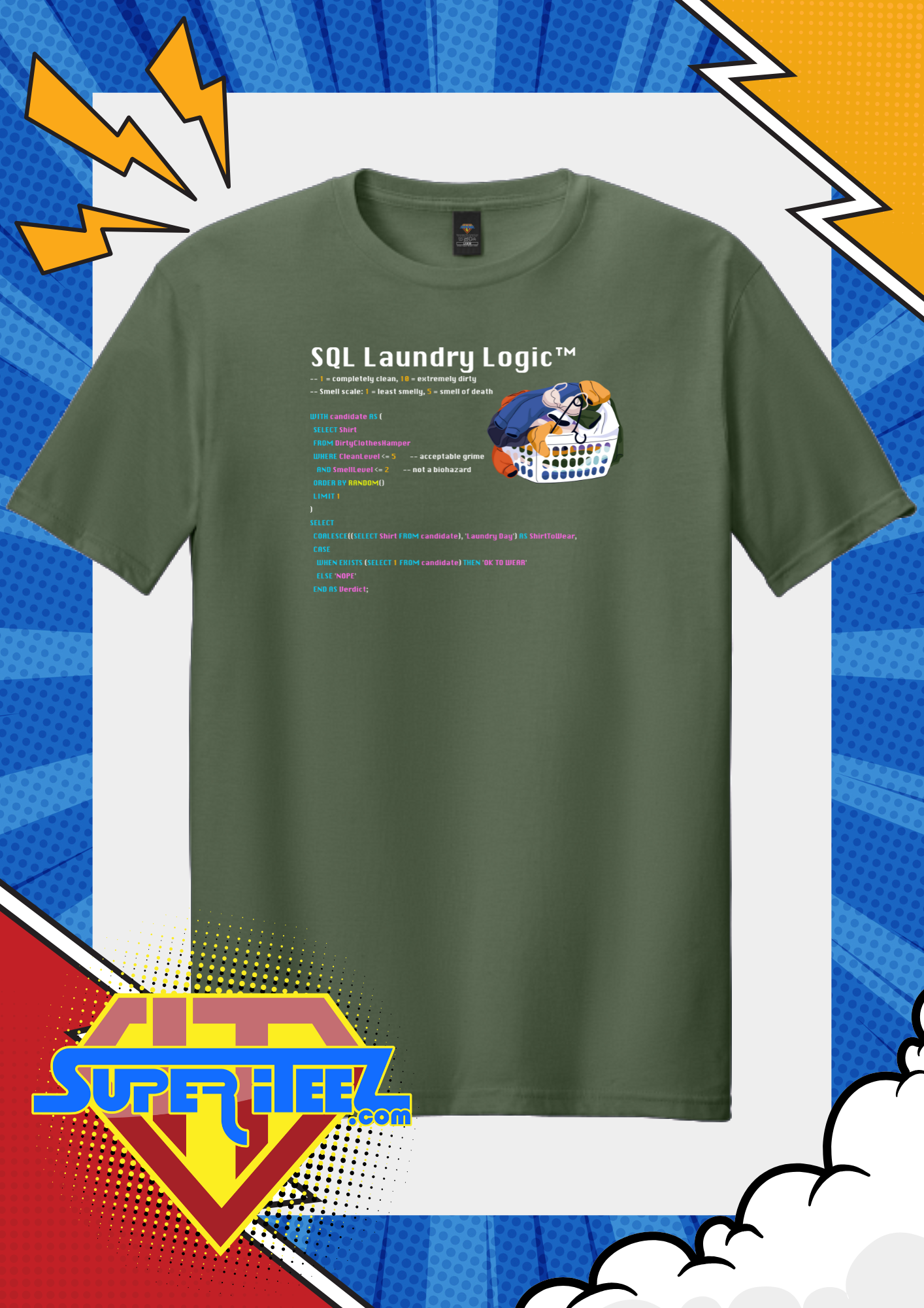 “SQL Laundry Logic” - The Query for Questionable Cleanliness Tee