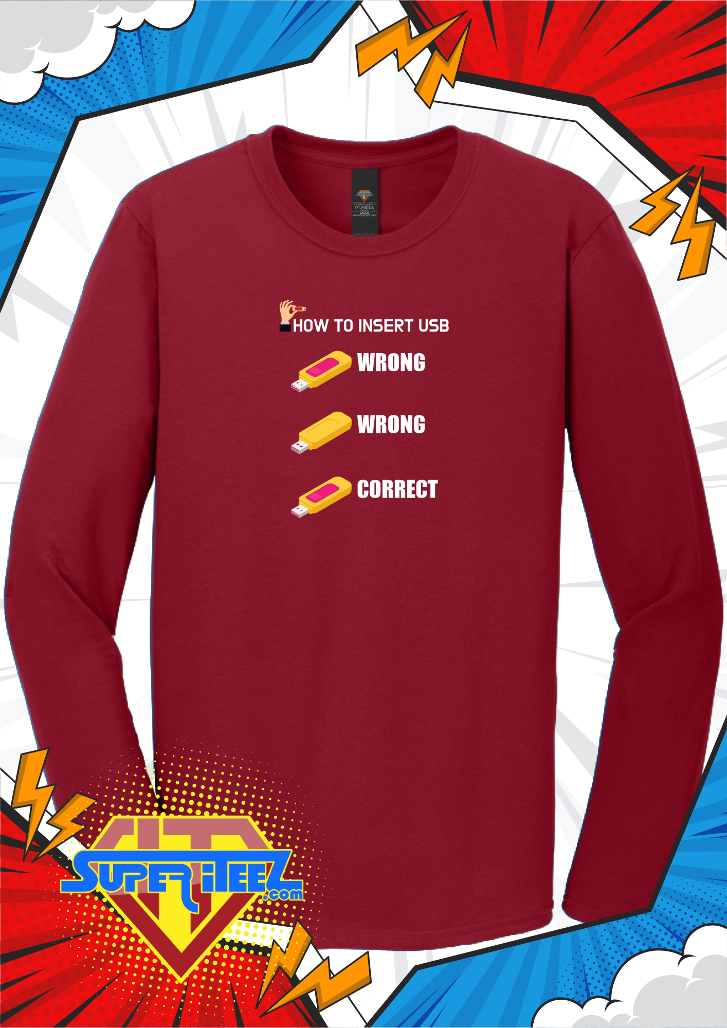 “How to Insert USB” - The Eternal Struggle Tee