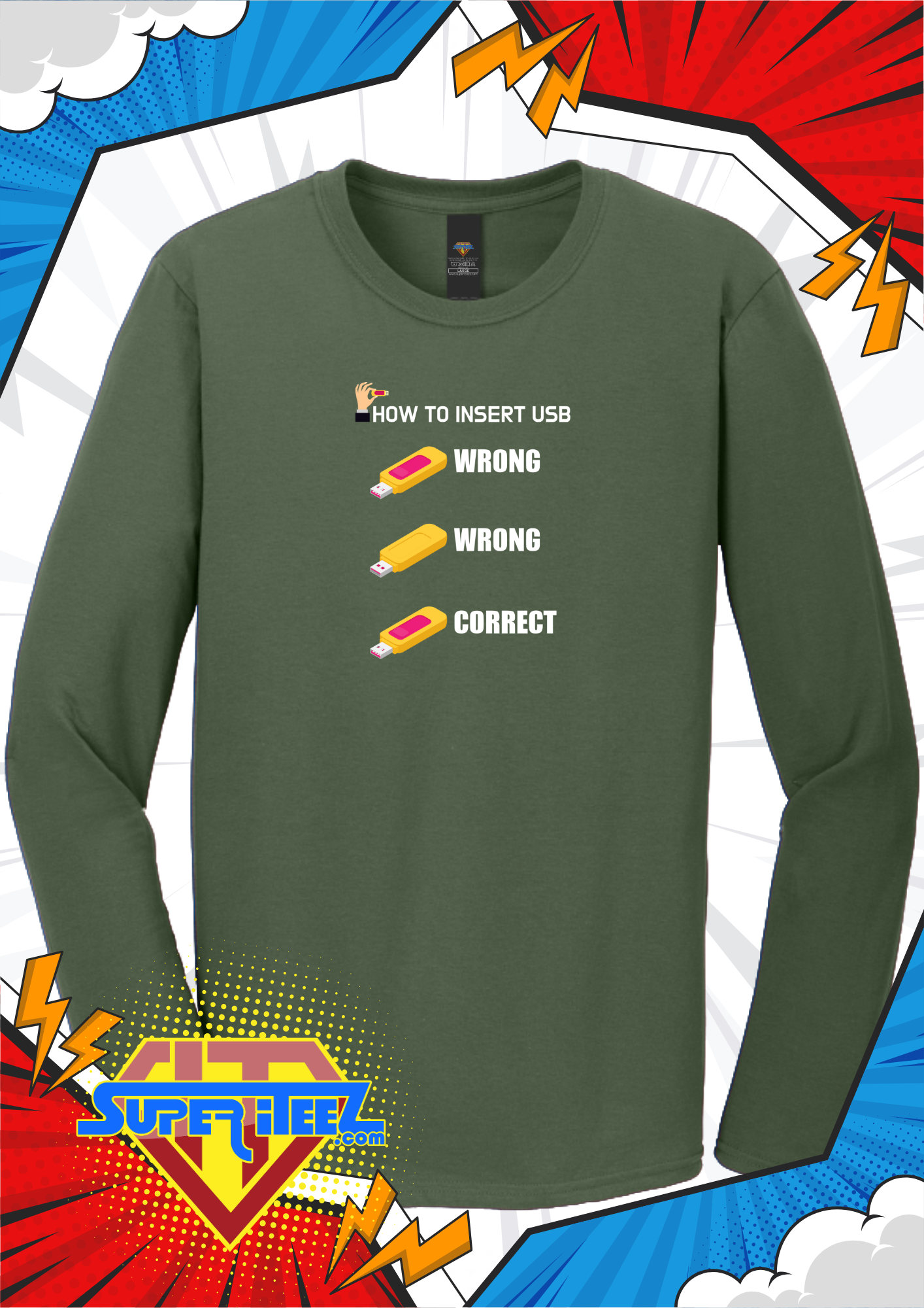 “How to Insert USB” - The Eternal Struggle Tee