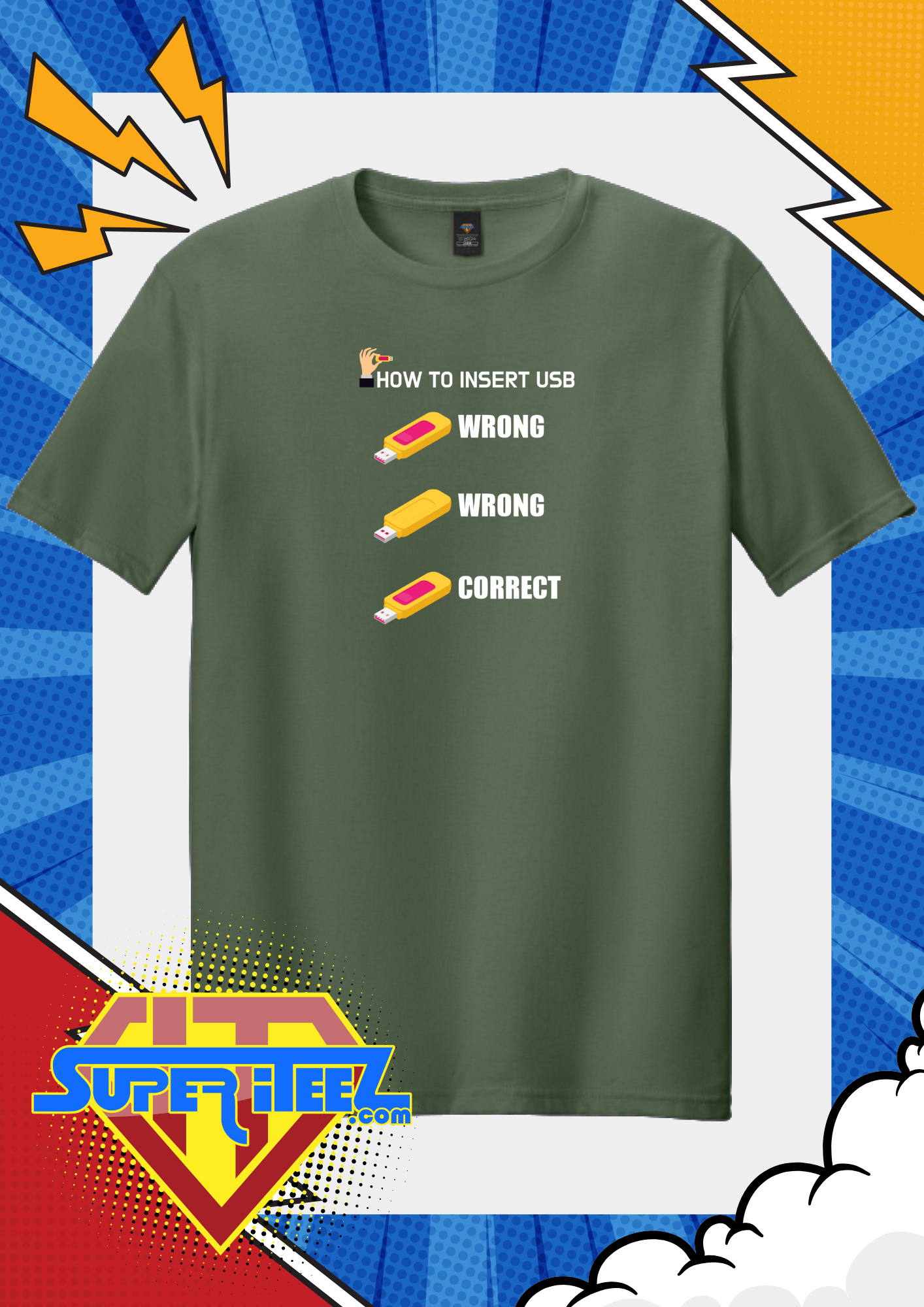 “How to Insert USB” - The Eternal Struggle Tee