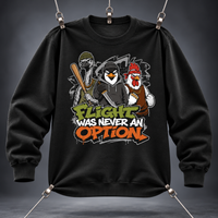 Load image into Gallery viewer, Flight Was Never an Option Tee &amp; Crewneck | All Fight, No Flight Collection