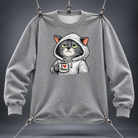 Load image into Gallery viewer, I Love Mom Cat Boss Tee &amp; Crewneck Sweatshirt