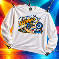 Load image into Gallery viewer, Old School BMX: Neighborhood Legend Tee &amp; Crewneck Sweatshirt