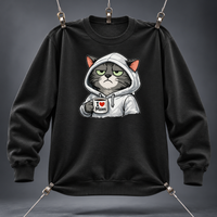Load image into Gallery viewer, I Love Mom Cat Boss Tee &amp; Crewneck Sweatshirt