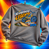 Load image into Gallery viewer, Old School BMX: Neighborhood Legend Tee &amp; Crewneck Sweatshirt