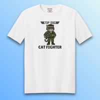Load image into Gallery viewer, Top Dog Cat Fighter Tee &amp; Crewneck - The Cat Boss Collection