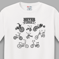 Load image into Gallery viewer, Never Forget - Pedal Power Tee &amp; Crewneck Sweatshirt -  Never Forget Collection