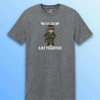 Load image into Gallery viewer, Top Dog Cat Fighter Tee &amp; Crewneck - The Cat Boss Collection
