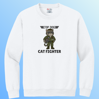 Load image into Gallery viewer, Top Dog Cat Fighter Tee &amp; Crewneck - The Cat Boss Collection