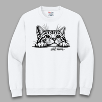 Load image into Gallery viewer, Cat Mom Tee &amp; Crewneck Sweatshirt