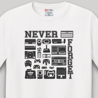 Load image into Gallery viewer, Never Forget - Retro Game Console Tee