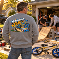Load image into Gallery viewer, Old School BMX: Neighborhood Legend Tee &amp; Crewneck Sweatshirt