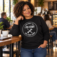 Load image into Gallery viewer, That's What I Do - I Fix Stuff and I Know Things Tee &amp; Crewneck Sweatshirt