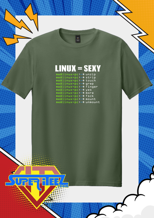 “LINUX = SEXY” – The Command Line Gets Hot Tee