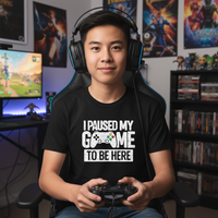 Load image into Gallery viewer, I Paused My Game To Be Here Tee