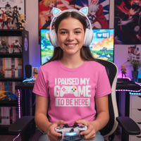 Load image into Gallery viewer, I PAUSED MY GAME TO BE HERE – TEE
