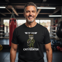 Load image into Gallery viewer, Top Dog Cat Fighter Tee &amp; Crewneck - The Cat Boss Collection