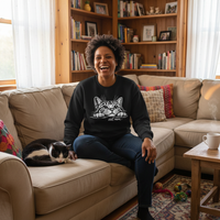 Load image into Gallery viewer, Cat Mom Tee &amp; Crewneck Sweatshirt