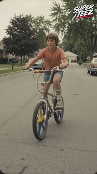 Load and play video in Gallery viewer, Old School BMX: Neighborhood Legend Tee &amp; Crewneck Sweatshirt