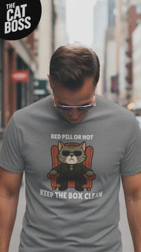 Load and play video in Gallery viewer, Keep The Box Clean Tee - The Cat Boss Collection