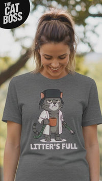 Load and play video in Gallery viewer, Litter’s Full Tee &amp; Crewneck · The Cat Boss Collection